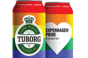 Tuborgfondet donerer ekstraordinært penge til LGBTQIA-foreninger og producerer 30.000 dåser i miljøets farver til Copenhagen Pride i august.