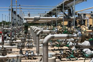Occidental Petroleums pilotprojekt for indfangning af CO₂ fra atmosfærisk luft i New Mexico fører nu til paner om at etablere 7 anlæg inden 2035. Foto: Reuters/Ernest Scheyder