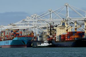 Intet symboliserer globalisering som containerskibene - verdenshandelens mastodonter. Foto: AP/Ben Margot