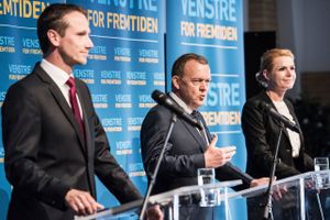 Under valgkampen holdt Venstre-toppen pressemøde på Kulturcenter Limfjord i Skive for at præsentere vækstplanen "Flere danske job i hele Danmark".