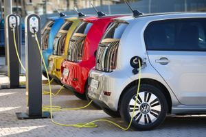 VWs organisation i USA skal hedde "Voltswagen of America", og det navn vil også komme til at stå side om side med logoet for VW på koncernens elbiler. Foto: VW
