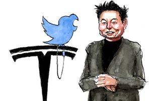 Satire – uge 14: Mellem alle sine rumflyvninger har Elon Musk haft tid til at drøne Teslaen forbi Twitter og købe en luns af det sociale medie. Han er allerede blevet uvenner med myndighederne, så det skal nok blive livligt. Jeff Bezos' uge var ikke så god - han har sgu tabt til nogle fagforeninger - sådan går det, når man hele tiden er i "orbit". Og så fortsætter meningsdannere og topchefer med at falde i den russiske salat - det lover godt for resten af foråret. 