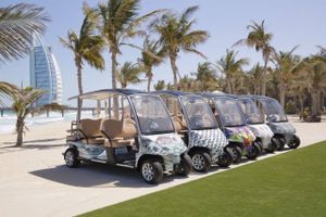 Den danske producent Garia fik i fjor en ordre på 101 biler til en hotelkæde i Dubai. PR-foto.