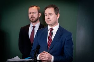 Finansminister Nicolai Wammen sammen med Venstres formand Jakob Ellemann-Jensen. Foto: Liselotte Sabroe/Ritzau Scanpix