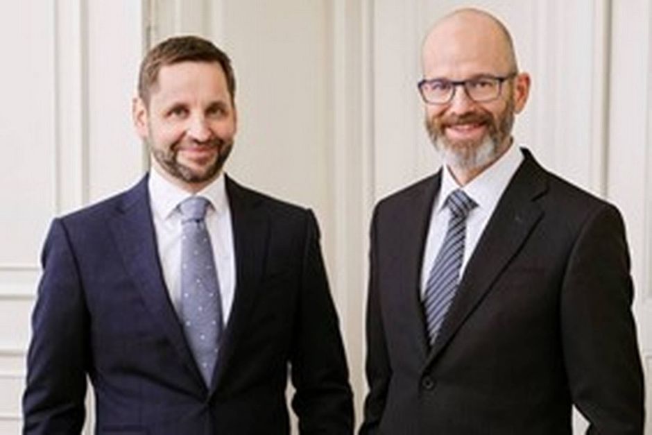 Christian Alsøe (tv.) og Jacob Ørndrup forlader Gorrissen Federspiel efter henholdsvis 26 og 23 år i advokatfirmaet. Foto: Emil Lyders