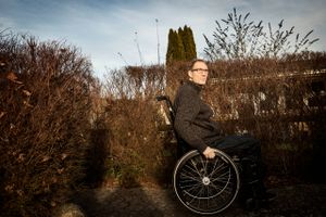 Carsten Wu Sønderskov er skleroseramt og ville gerne bruge cannabis mod smerter og kramper. Foto: Rune Aarestrup Pedersen