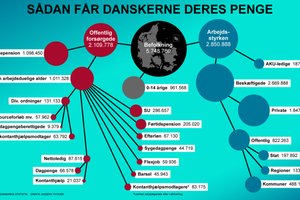 En oversigt pt. januar 2017 om, hvordan danskernes får deres indtægter. Grafik: Anders Thykier