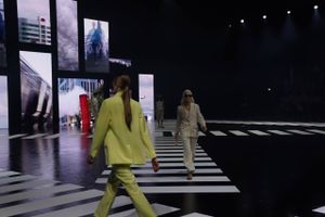 Den aktuelle version Copenhagen Fashion Week blev mandag skudt igang med et trendshow på messen CIFF i Bella Center. Foto: Ida Marie Odgaard/Ritzau Scanpix  