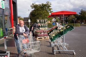 Spar-butikken i nordjyske Bælum har fået økonomisk støtte fra 375 lokale borgere. Foto: Benjamin Nørskov.