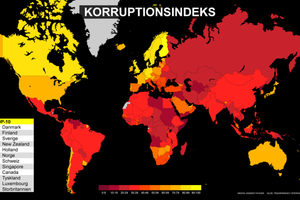 Danmark er nummer et - men ikke uden korruption.