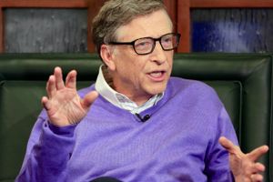 Bill Gates fra Microsift er i gang med at give rigtig mange af sine penge væk. Denne gang er modtageren af de 4,6 mia. dollar endnu ikke afsløret. Foto: AP Photo/Nati Harnik.