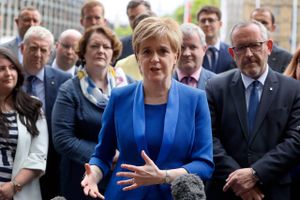 Skotsk leder Nicola Sturgeon. Foto: AP Photo/Kirsty Wigglesworth, 