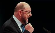 På partikongressen i Berlin har SPD-formanden Martin Schulz tidligere i dag gjort det klart, at EU senest i 2025 skal omdannes til ”Europas Forenede Stater”. Foto: AP/Markus Schreiber