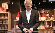 Adm. direktør Mikkel Grene, som her åbner endnu en butik, forventer hastig ekspansion de kommende år. PR-foto.