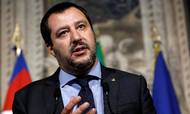 Matteo Salvini, der er lederen af det højreorienterede parti Lega, kritiseres af modstandere for at have en komprimisløs politik overfor indvandrere og immigranter. Foto: AP/Riccardo Antimiani