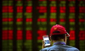 Mens resten af aktiemarkedet er buldret frem den seneste måned, er de kinesiske aktier faldet. Foto: Mark Schiefelbein