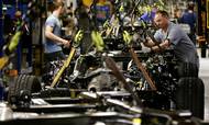 Fremstillingsindustrien, som her Ford Motor Companys fabrik i Kansas City, har været en af de sektorer, der har skabt mange nye job i år. Foto: AP/Charlie Riedel