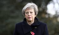 Theresa Mays forhandlere har i løbet af ugen udtalt sig mere og mere positivt om chancerne for en brexit-aftale med EU. Men samtidig er troen på, at en sådan aftale vil være meget svær at få igennem det britiske parlament, også stigende. Foto: AP/Gareth Fuller