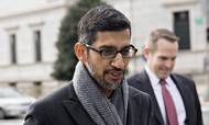 Sundar Pichai, chief executive officer of Google, arrives at the White House for a meeting Dec. 6. Foto: Bloomberg photo by Andrew Harrer.