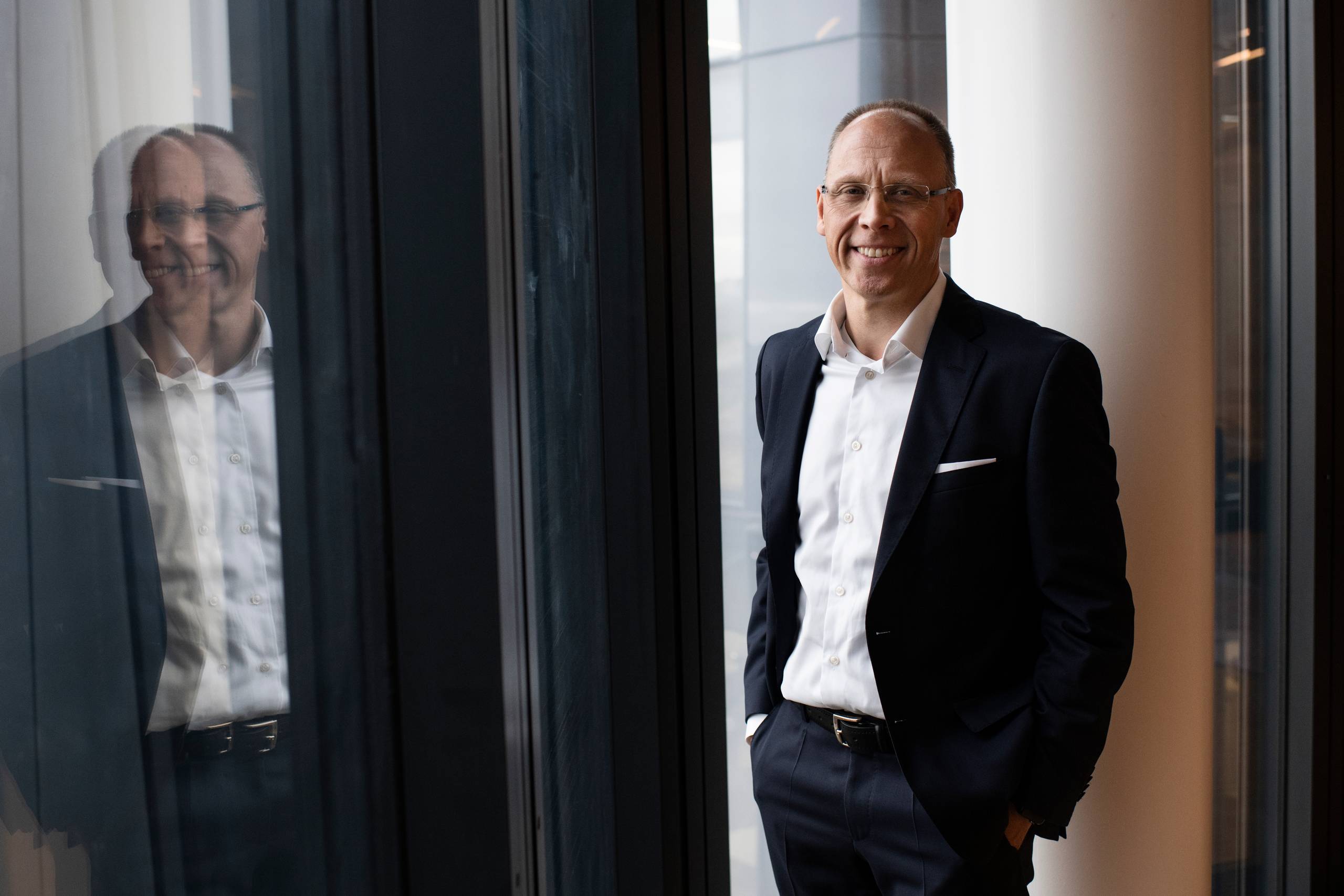 Den store it-investering skal bane vejen for, at Nordea kan give kunderne hurtige svar selv på komplekse rådgivningsspørgsmål, pointerer bankens chef i Danmark, Frank Vang-Jensen. Foto: Gregers Tycho