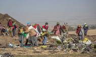 Flyselskaber verden over har valgt at suspendere flyvning af Boeing 737 MAX-flyene efter en flyulykke søndag i Etiopien, hvor 157 mennesker mistede livet. Foto: (AP Photo/Mulugeta Ayene