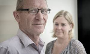 Biva-stifter Henry Johansen og hans datter Millie Korsdal, der er direktør i Ejendomsselskabet Korsdal. Foto: Joachim Ladefoged