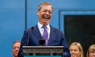 Den britiske meningsmåling giver Farages Brexit Party 32 pct. af stemmerne. Foto: AP