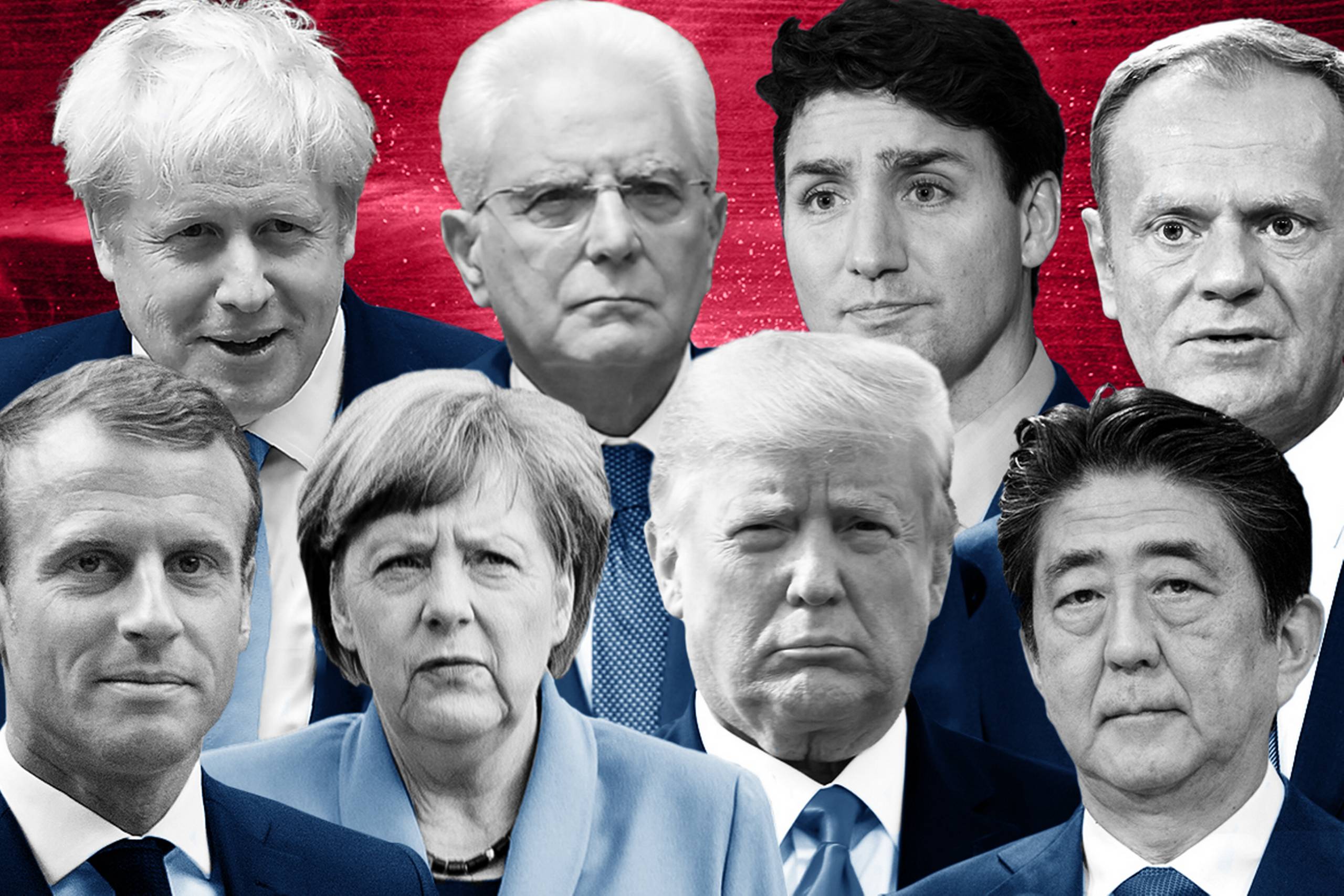 G7-deltagerne. Collage: Anders Thykier