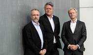 Trioen bag Greystone Capital Partners, Anders Bønding, Nick Jensen og Christian Hassel, har specialiseret sig i at købe nødlidende virksomheder for at gøre dem til en god forretning. Foto: Gregers Tycho