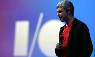 Larry Page og makkeren Sergey Brin forsøgte forgæves at sælge Google for 1 mio. amerikanske dollars i 1999 - i dag er moderselskabet Alphabet 924 mia. dollars værd Foto: Justin Sullivan/Getty Images/AFP