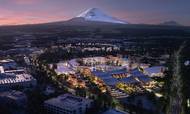 For foden af Japans højeste bjerg, Mt. Fuji, vil Toyota bygge en prototype af fremtidens by. PR-foto: Toyota.
