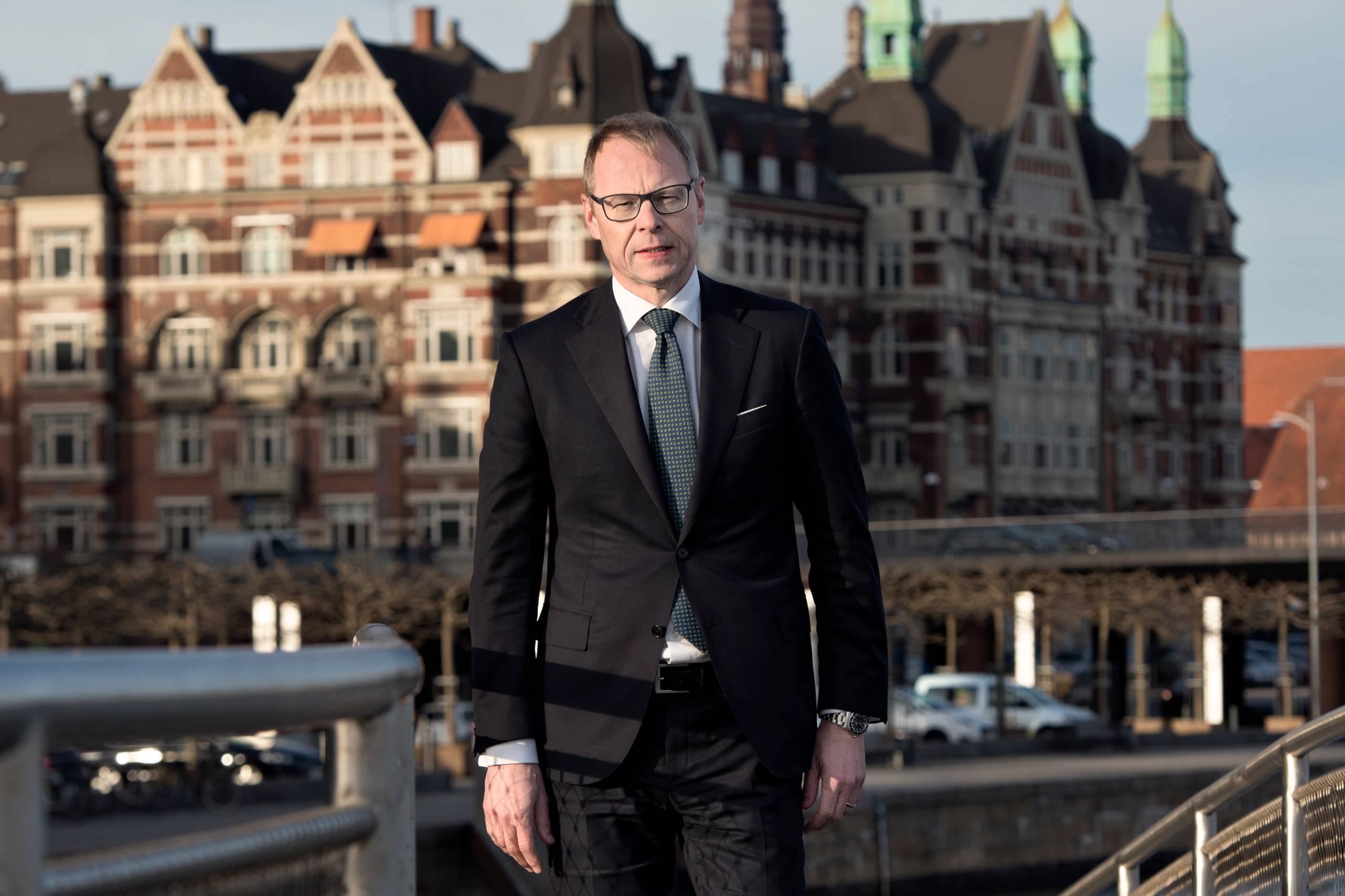 Nykredit og realkrediinstituttets topchef Michael Rasmussen har fremlagt regnskab for 2020. Foto: Lars Krabbe.