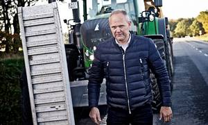 Landmand Martin Lund Madsen driver svineproduktion på en række store farme i Danmark og har samtidig en stor farm i Slovakiet.
Aktiviteterne har i 2021 givet et overskud på 75 mio. kr. 
Foto: Christer Holte