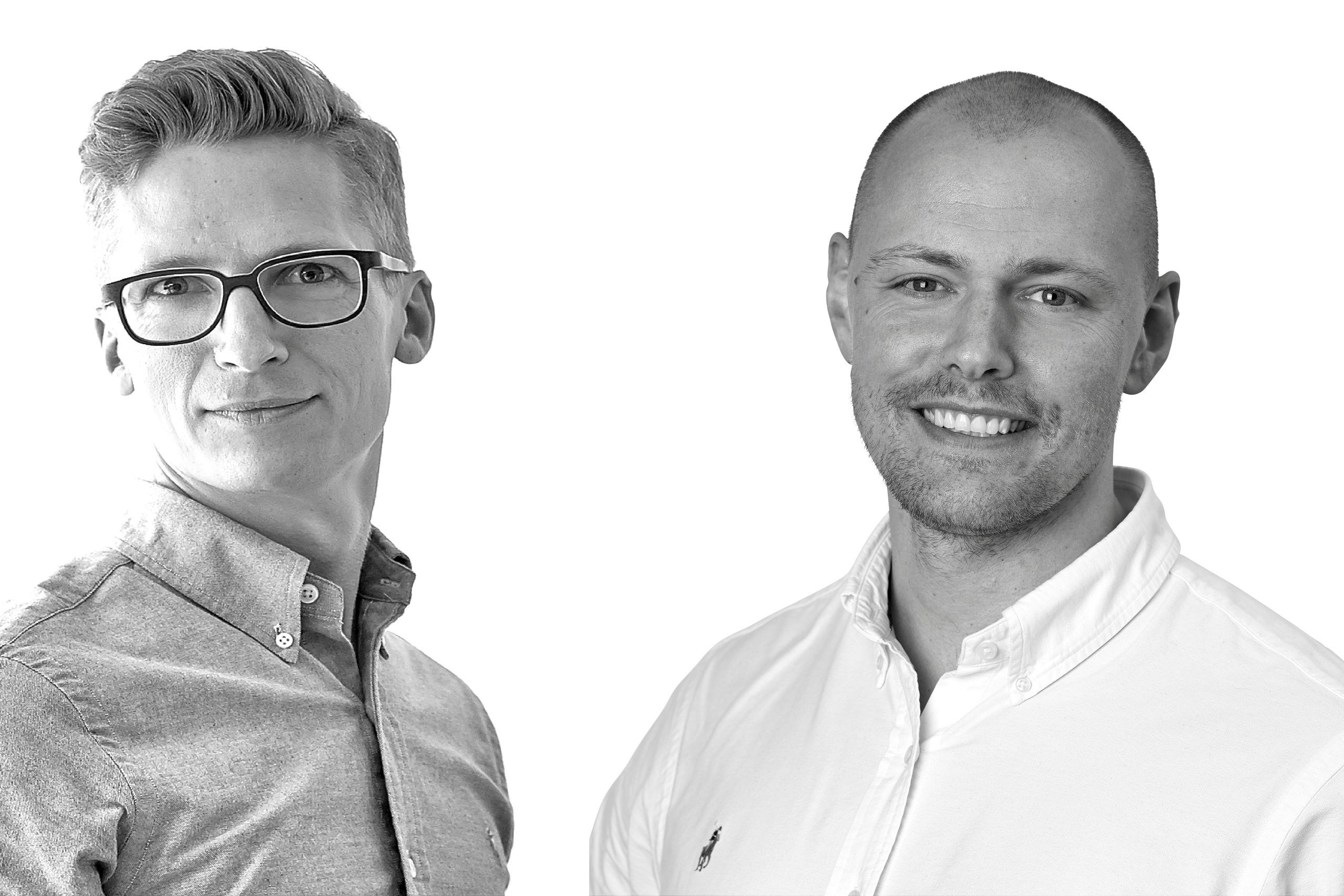 Jens-Jacob Thuun Aarup, adm. direktør i Inspari, og vært i podcasten Dataklubben, og Søren Christian Søndergaard Poulsen, Senior Advisor i Inspari og vært i podcasten Dataklubben.