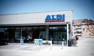 Aldi har siden 1977 haft discountbutikker i Danmark. Kæden har 180 af slagsen - 60 af dem er moderniseret til et nyt konceot som her i nordjyske Nørresundby. Foto: Christian Lykking
