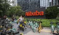 Techgiganten Alibaba er blandt selskaberne, der får en bøde. Arkivfoto: Bloomberg/Gilles Sabrie