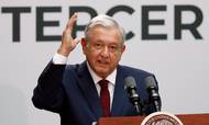 De seneste ugers offentlige debat om Andrés Manuel López Obradors søns jetsetliv har fået den mexicanske præsident til at se rødt. Foto: AP/Marco Ugarte