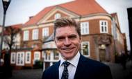 Adm. direktør John Fisker forsøger at udnytte tumulten fra salget af Handelsbanken til Ringkjøbing Landbobanks fordel. Foto: Johan Gadegaard