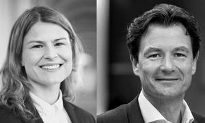 Malene Thiele, CSR-chef i Dansk Erhverv og Peter Albrechtsen, Vice President i KMD