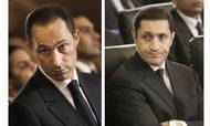 Gamal Mubarak og Alaa Mubaraks, Hosni Mubaraks to sønner, er begge dukket op som kunder hos Credit Suisse efter det store datalæk. Foto: Uncredited/AP/Ritzau Scanpix