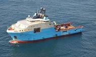 Maersk Supply Service er ejet af A.P. Møller-Mærsk og dækker over en flåde af såkaldte offshore-skibe, der bl.a. kan bruges til at sætte borerigge op. Fremover satser selskabet dog på det gryende marked for flydende havvindmøller. Foto: PR