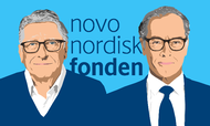 Mads Krogsgaard Thomsen (th), adm. direktør i Novo Nordisk Fonden, går nu til kamp mod fremtidens dræbersygdomme sammen med Bill Gates. Illustration: Anders Thykier