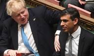 Boris Johnson og Rishi Sunak nævnes som de største favoritter til at overtage premierminiterposten efter Liz Truss. Foto: Jessica Taylor/Handout via Reuters
