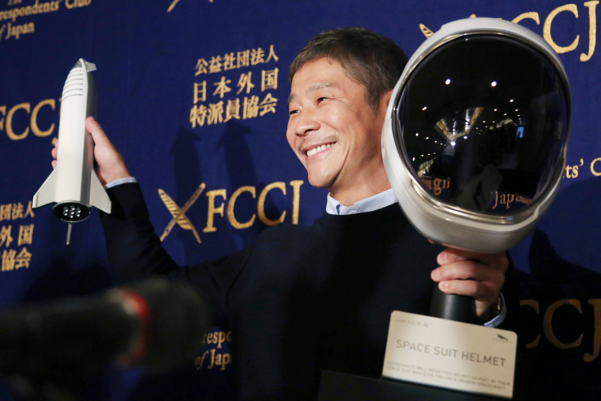 Den japanske milliardær og kunstsamler Yusaku Maezawa. Foto: Koji Sasahara/AP/Ritzau Scanpix