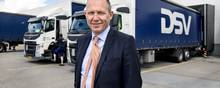 Der er grund til smil hos Jens Bjørn Andersen, adm. direktør i transportvirksomheden DSV, der i første halvår af 2022 har oplevet vækst på samtlige forretningsområder. Foto: Lars Krabbe.