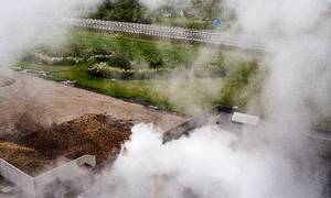 Andels-Kartoffelmelsfabrikken Danmarks fabrik i Brande forsøger at stoppe brugen af gas, men skiftet til en anden form for brændsel trækker ud på grund myndighedernes sagsbehandlig. Foto: Janus Engel
