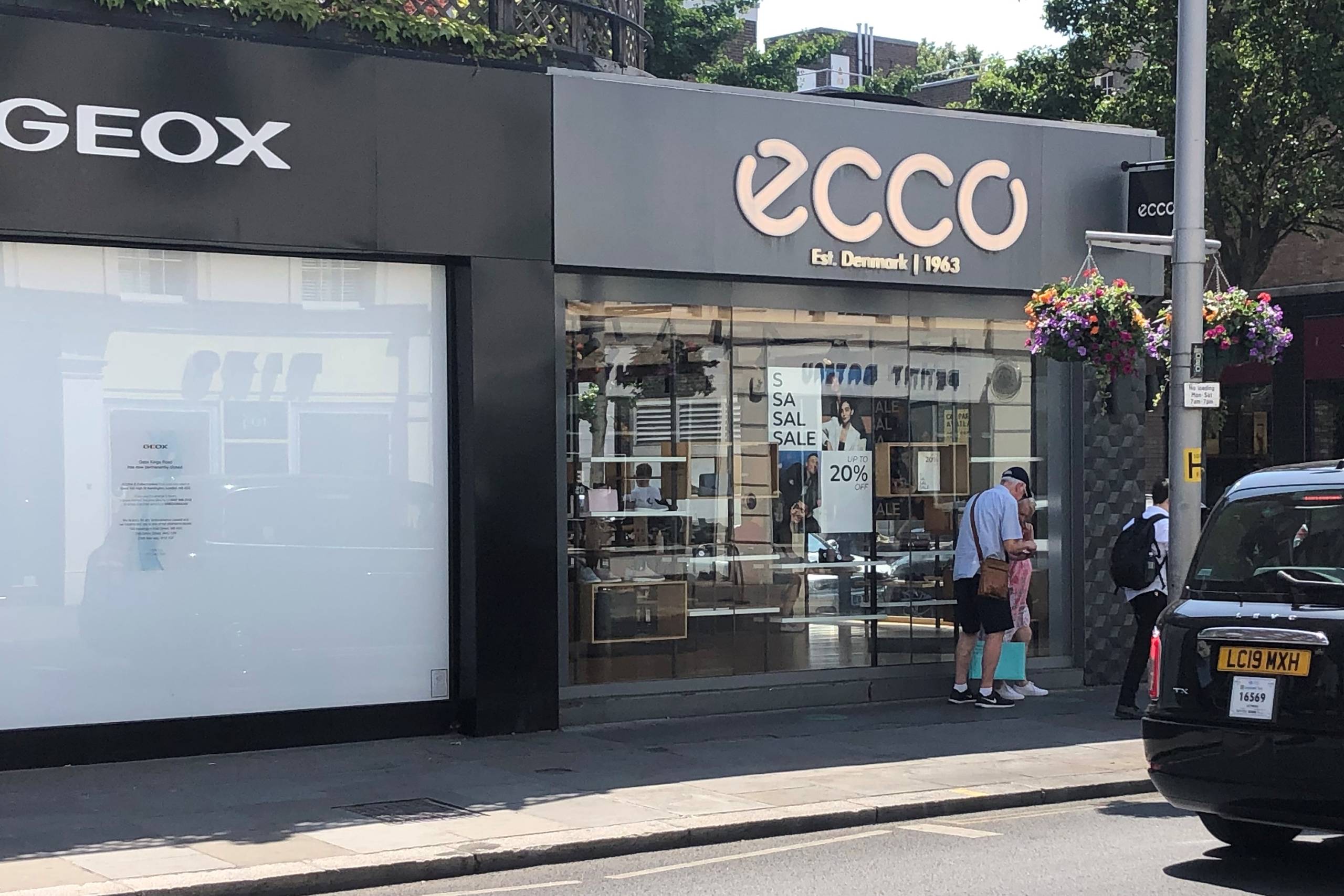 Ecco har et netværk af egne skobutikker rundt om i verden, som her på Kings Road i London-bydelen Chelsea. Foto: Jesper Olesen. 