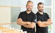 Lasse Hald (tv.) og Daniel Urbaniak (th.) har sammen startet virksomheden Urban Hald, der sidste år deltog i DR's Løvens Hule. Det lykkedes dem at få to "løver" med om bord som investorer i virksomheden.