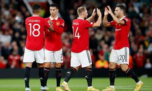 Den engelske fodboldklub Manchester United har de seneste år været en turbulent fortælling. I næste uge kommer de med deres nye årsregnskab. Foto: Craig Brough/Reuters/Ritzau Scanpix