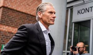 Thomas Borgen, den tidligere topchef i Danske Bank ankommer til retten i Lyngby mandag den 26. september 2022. Foto: Ida Marie Odgaard/Ritzau Scanpix